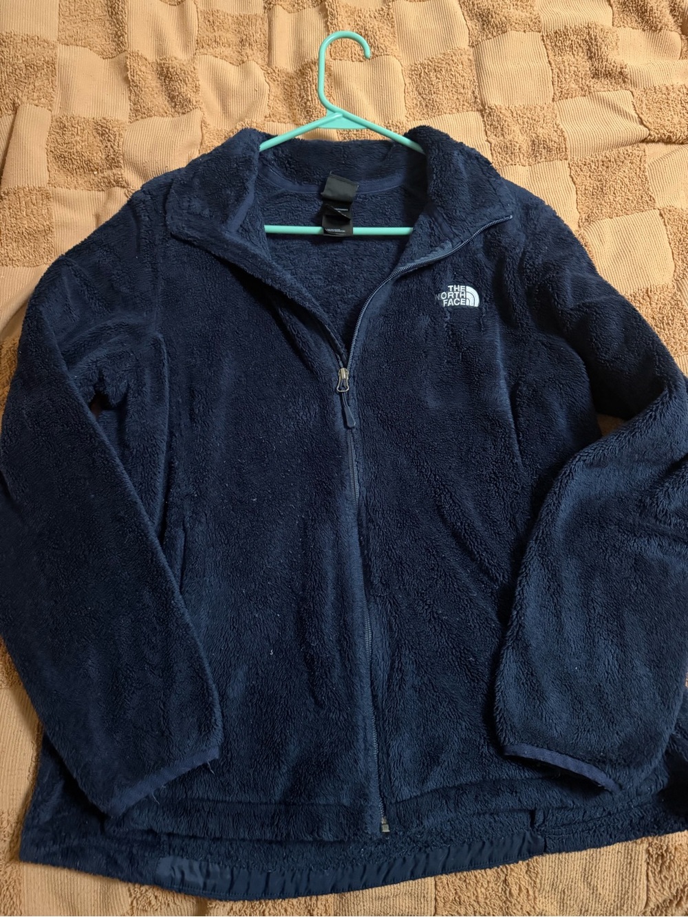 The North Face Navy Blue Kids' Plush Full-Zip Fleece Jacket